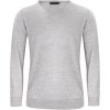 Stickad tröja Merino V Ljusgrå melerad J.Harvest & Frost s – miniatyr 1
