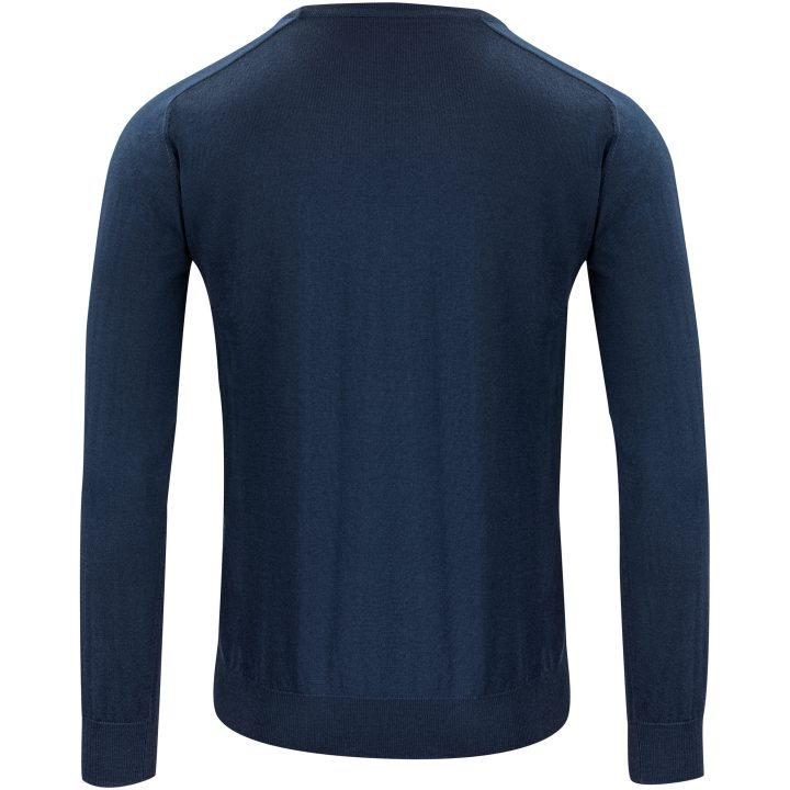 Stickad tröja Merino V Marinblå J.Harvest & Frost s – bild 2