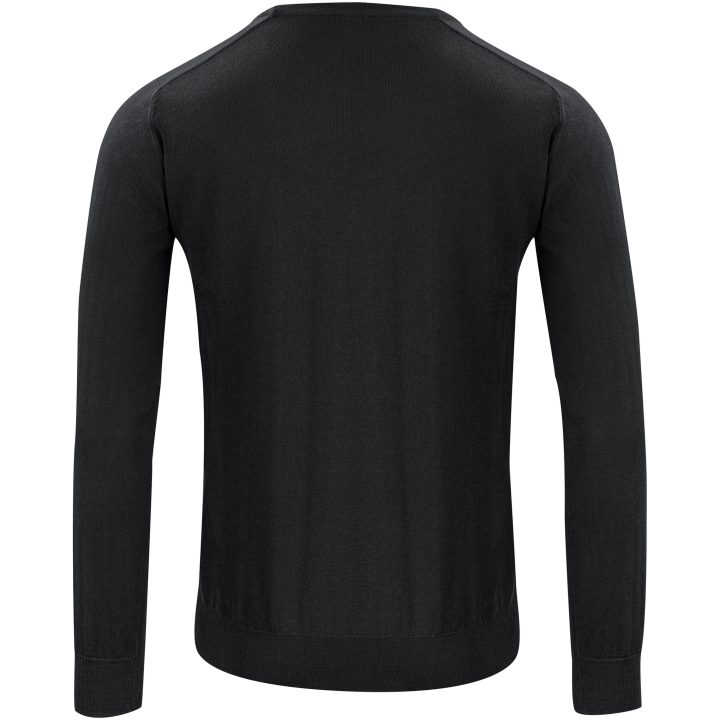 Stickad tröja Merino V Svart J.Harvest & Frost s – bild 2