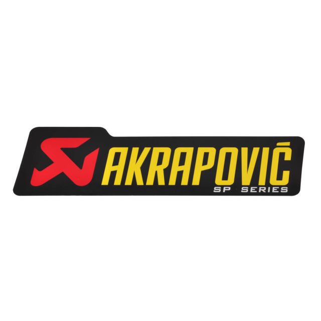 Dekal Svart/röd/gul Vinyl AKRAPOVIC