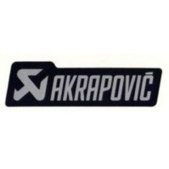 Dekal Svart/grå Vinyl AKRAPOVIC