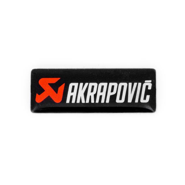 Dekaler Svart/röd/vit Vinyl AKRAPOVIC