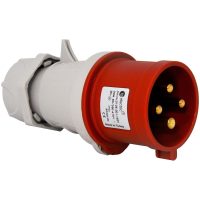 Stickpropp, 16A, 3P+J, 6h, 400V, IP44 MALMBERGS