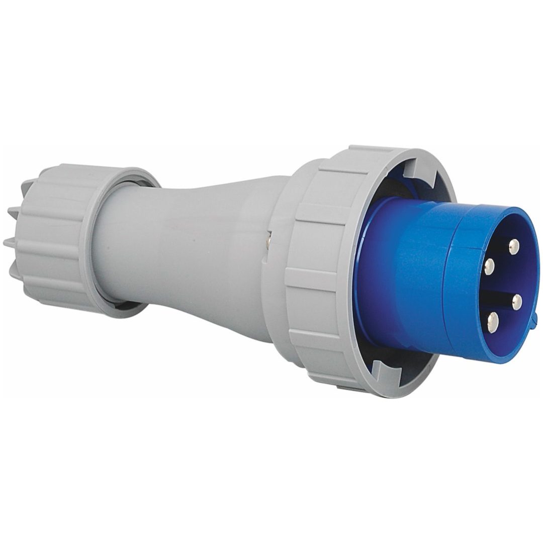 Stickpropp, 63A, 3P+J, 9h, 230V, IP67 MALMBERGS
