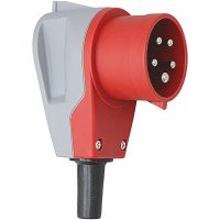 Stickpropp, Vinklat, 16A, 3+N+J, 400V, 6h, IP44 MALMBERGS