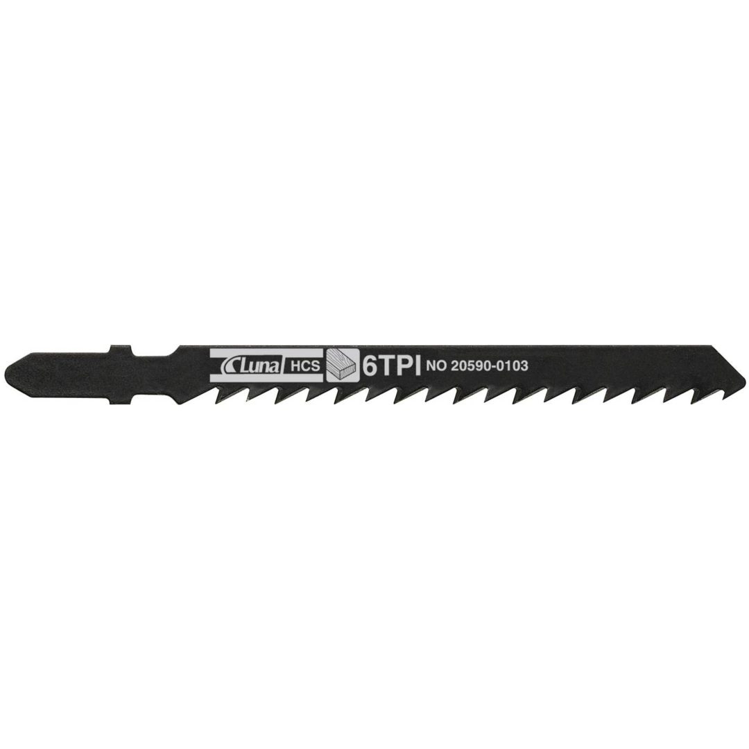 Sticksågblad av HCS för trä med slipade skränkta tänder STICKSÅGBLAD T155X9X1,3 6T (5)