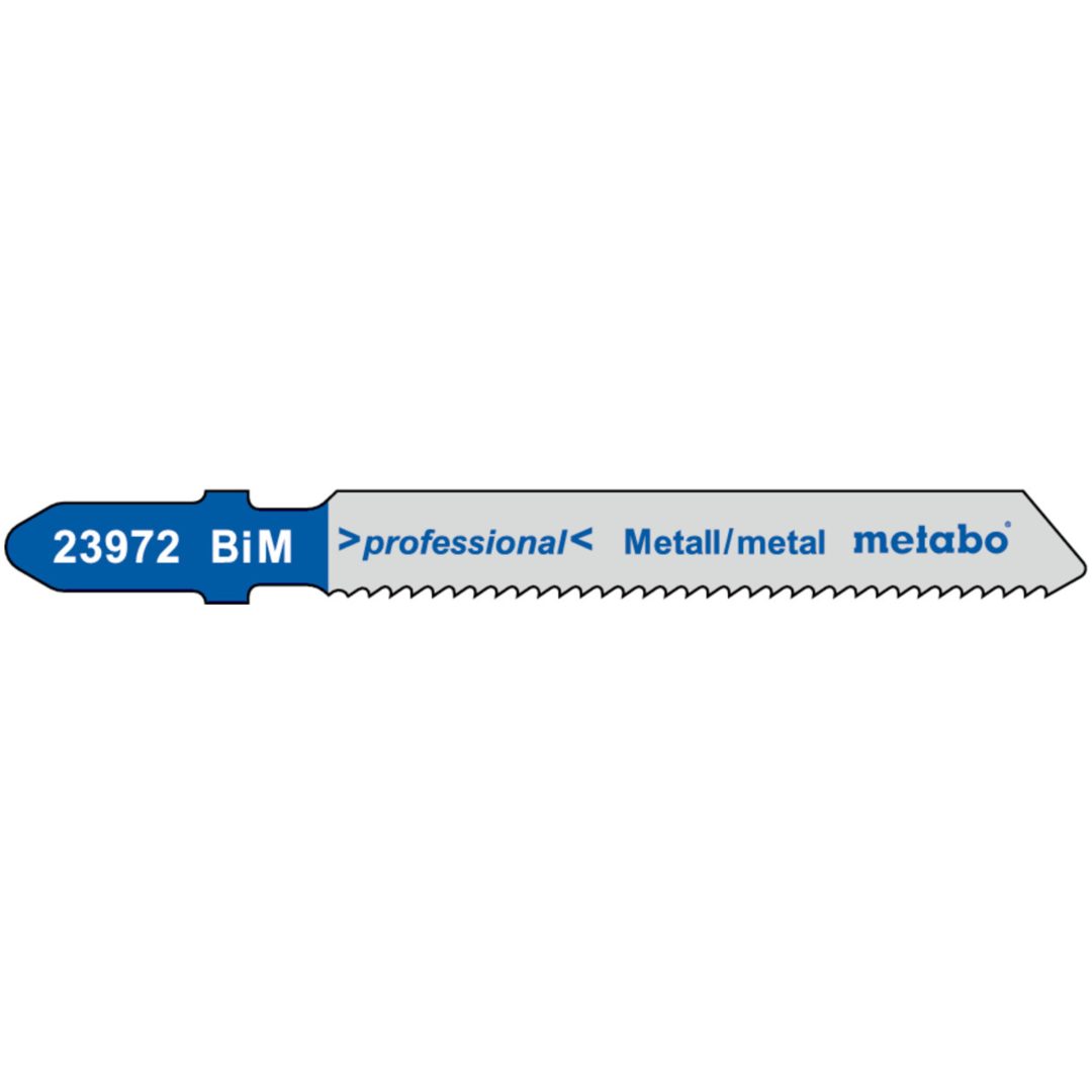 Sticksågsblad Metall Premium BiM METABO Antal: 5 / Fräst / Vågskränkt / 50 mm