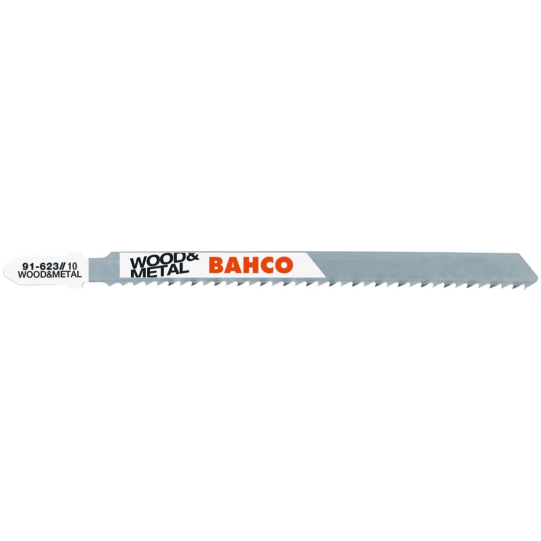 Sticksågsblad Metall / Trä BiM 5 pack BAHCO 132 mm / Tänder per tum: Prog
