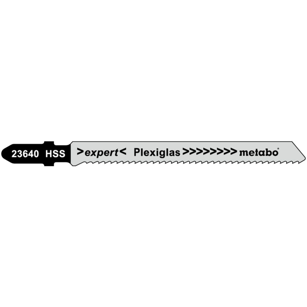 Sticksågsblad Plast Expert HSS METABO Antal: 5 / Frivinkelslipad / Tandslipat / 74 mm