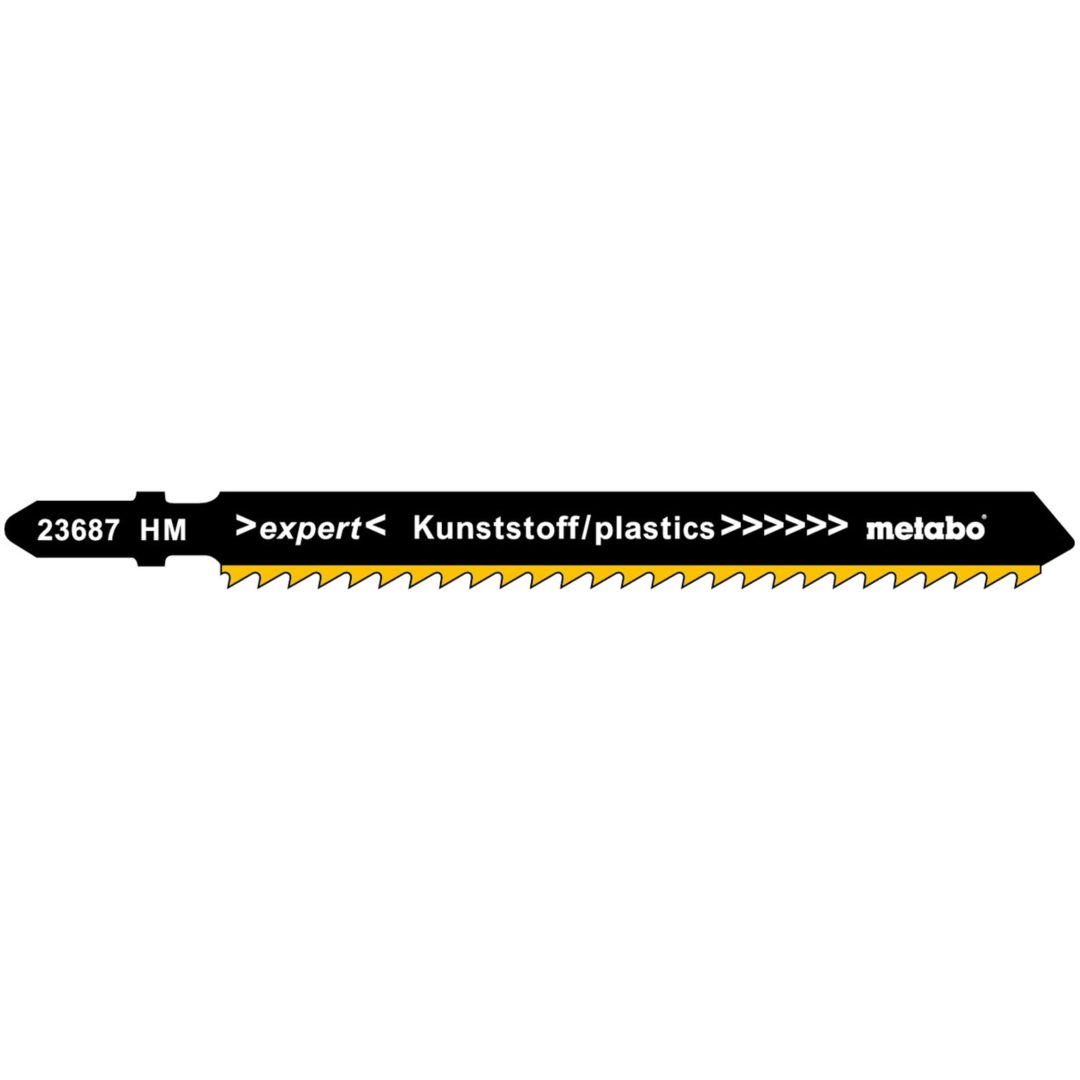 Sticksågsblad Plast Expert / Premium HM METABO Antal: 3 / Slipat / 91 mm