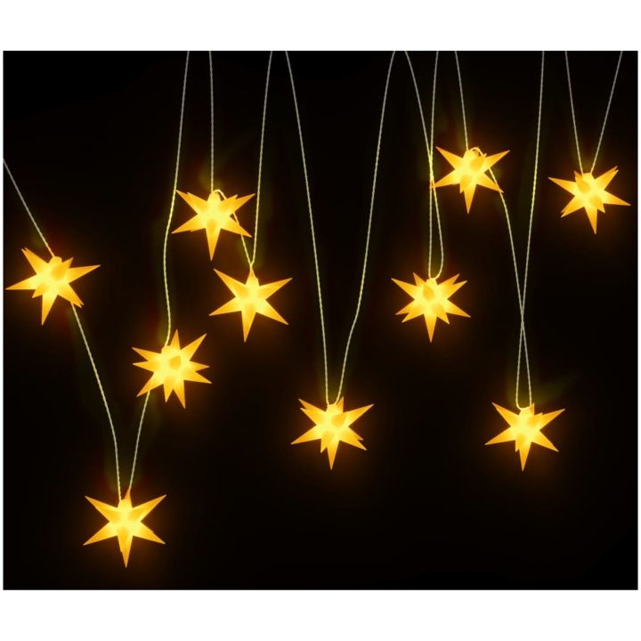 Stjärna 10 LEDs gul 10 cm vidaXL – bild 4