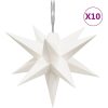 Stjärna 10 LEDs vit 10 cm vidaXL – miniatyr 2