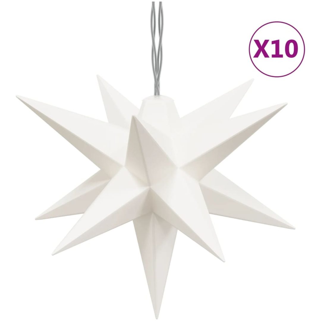 Stjärna 10 LEDs vit 10 cm vidaXL – bild 2