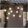 Stjärna 10 LEDs vit 10 cm vidaXL – miniatyr 1