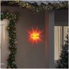 Stjärna med LED-belysning vikbar röd 57 cm vidaXL 43 cm – miniatyr 1