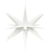 Stjärna med LED-belysning vikbar vit 57 cm vidaXL 57 cm – miniatyr 4