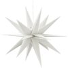 Stjärna med LED-belysning vikbar vit 57 cm vidaXL 57 cm – miniatyr 7