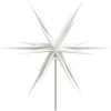 Stjärna med LED med spett vikbar vit 57 cm vidaXL – miniatyr 6