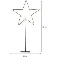Stjärna på fot Mira Svart Star Trading