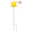 Stjärnor med spett LED 3 st vikbar gul 57 cm vidaXL – miniatyr 2