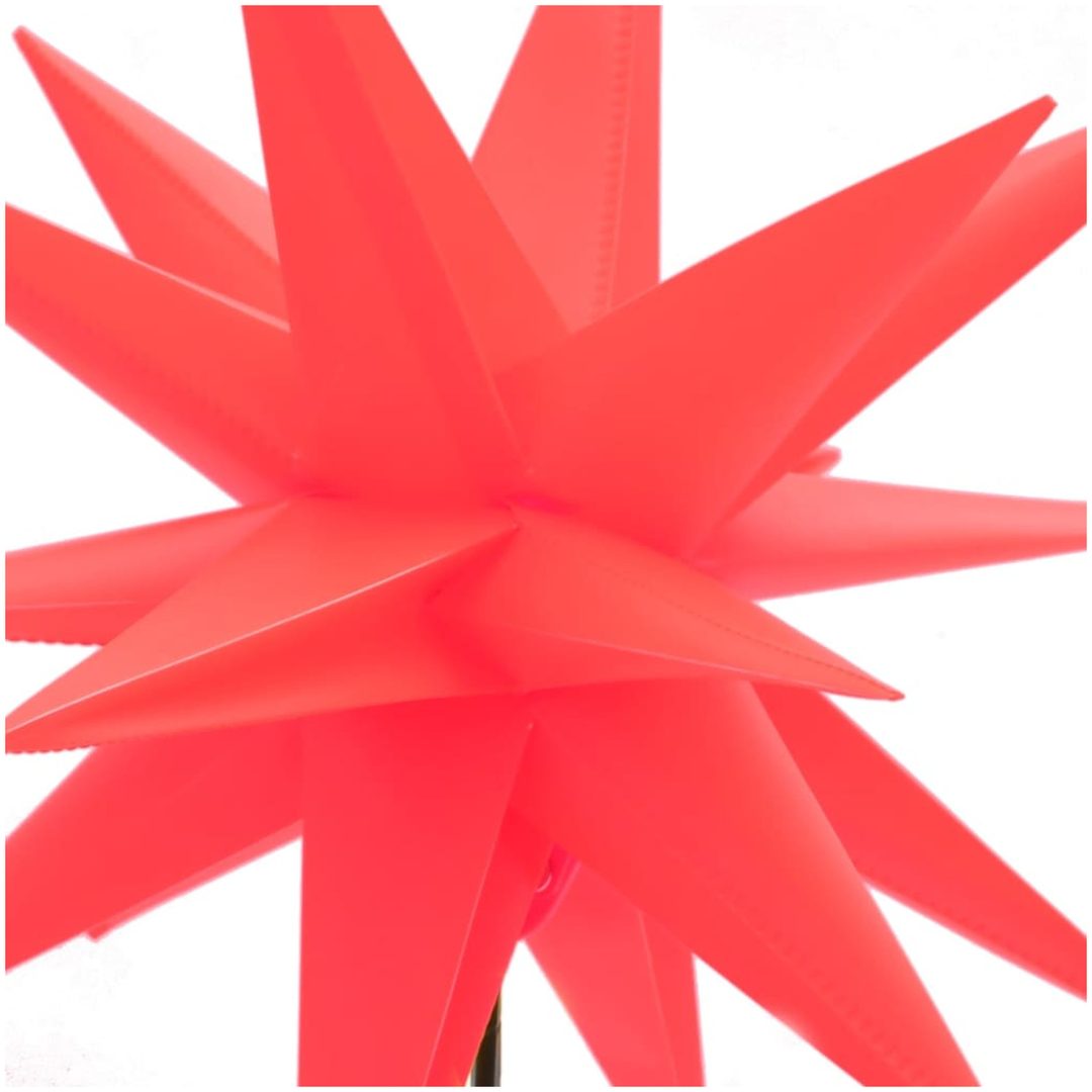 Stjärnor med spett LED 3 st vikbar röd 57 cm vidaXL – bild 9