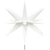 Stjärnor med spett LED 3 st vikbar vit 35 cm vidaXL – miniatyr 3