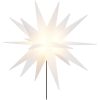 Stjärnor med spett LED 3 st vikbar vit 35 cm vidaXL – miniatyr 5