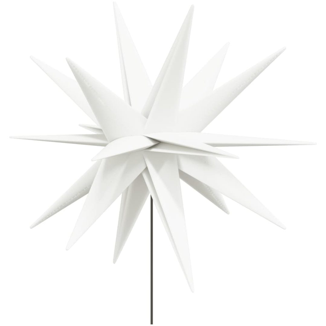 Stjärnor med spett LED 3 st vikbar vit 35 cm vidaXL – bild 6