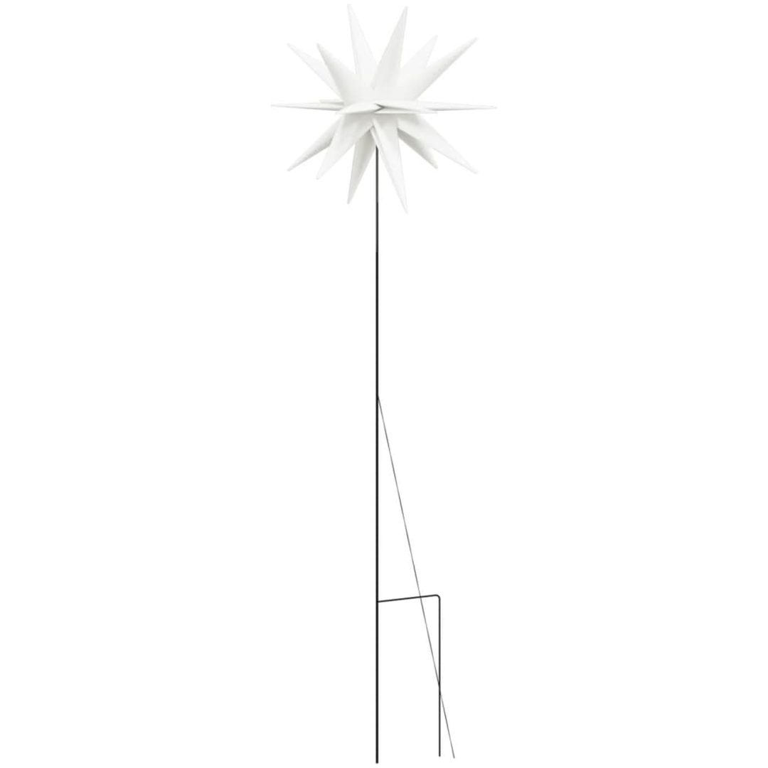 Stjärnor med spett LED 3 st vikbar vit 35 cm vidaXL – bild 9