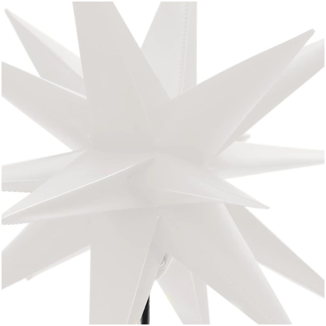 Stjärnor med spett LED 3 st vikbar vit 57 cm vidaXL – bild 10