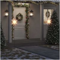 Stjärnor med spett LED 3 st vikbar vit 57 cm vidaXL