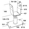 Stolphållare Csfa 70-120x80 Ce FASTCC Beteckning: CSFA – miniatyr 3