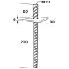 Stolphållare Csp 90x250 FASTCC Beteckning: CSP – miniatyr 3