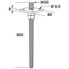 Stolphållare Cssp M20x350 Ce FASTCC Beteckning: CSSP – miniatyr 3