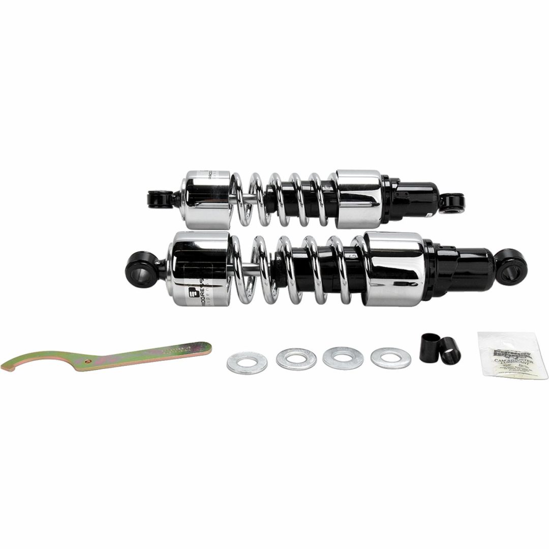 Stötdämpare 412 Cruiser Series Svart/krom PROGRESSIVE SUSPENSION