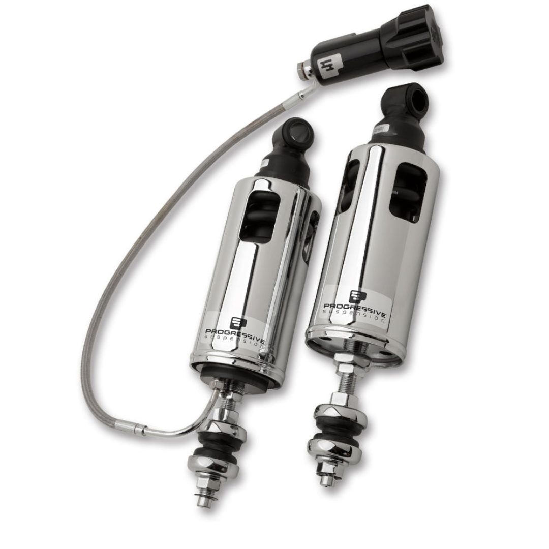 Stötdämpare 422 Series Show Chrome PROGRESSIVE SUSPENSION SHOCK 422 W/RAP 00-14ST