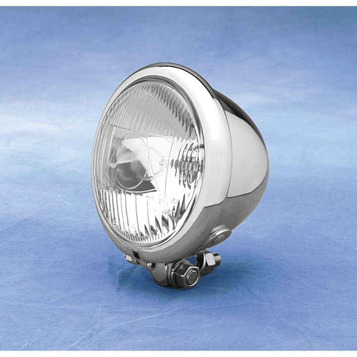 Strålkastare 4-1/2" Diamond-style Klar/Krom DRAG SPECIALTIES 4 1/2" – bild 2