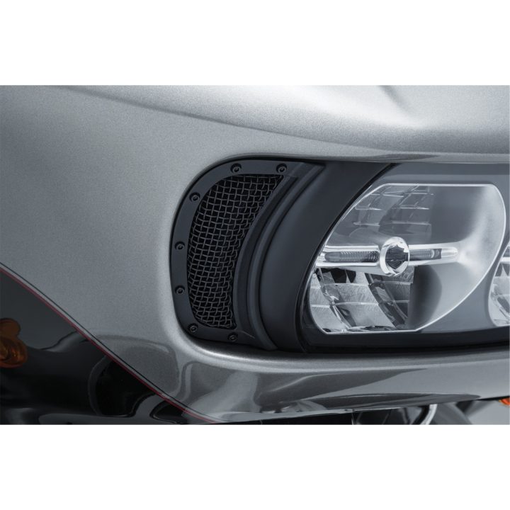 Strålkastare Mesh Headlight Vent Accents Svart KURYAKYN – bild 2