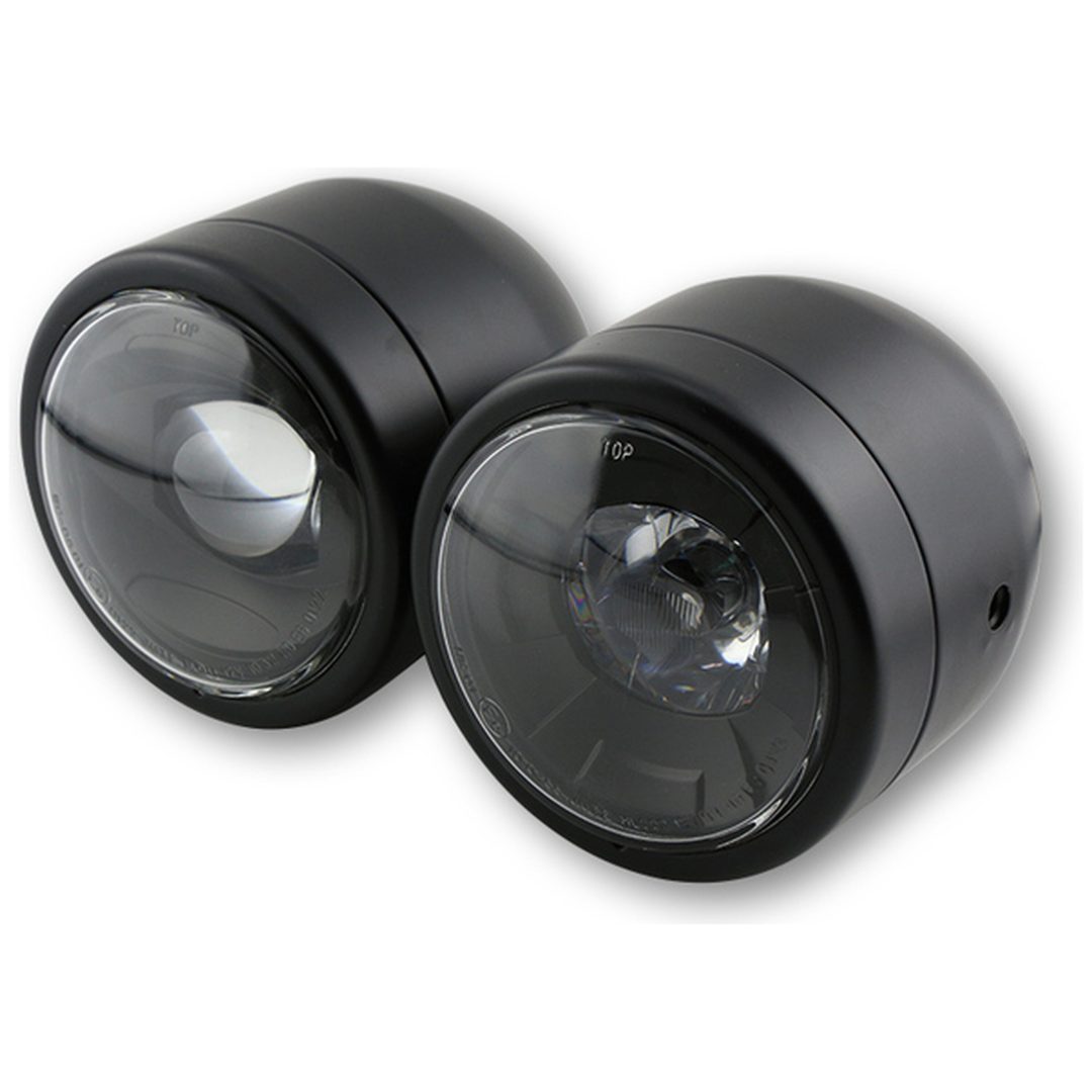 Strålkastare Twin LED smart Sidomonterad Svart HIGHSIDER