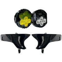 Strålkastarkit Shark Demon 2 LED Svart CUSTOM DYNAMICS