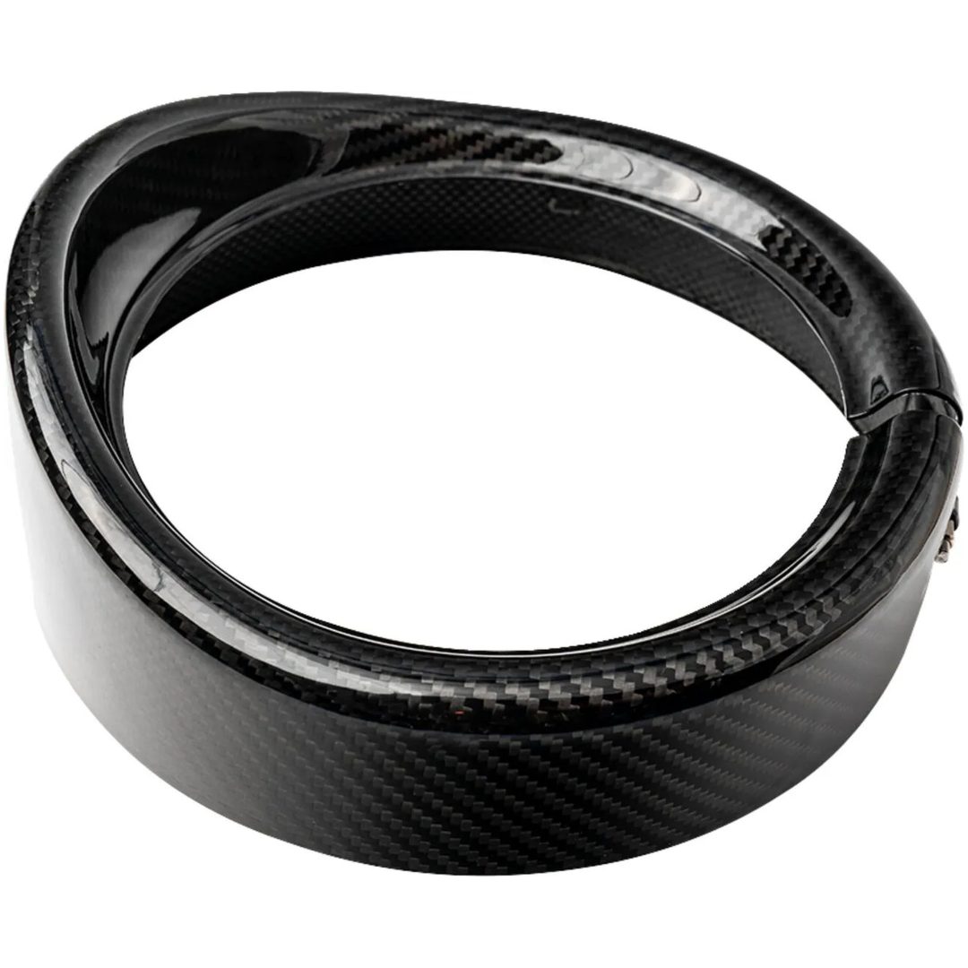 Strålkastartrim Med Visir 7" Gloss SLYFOX Trimring