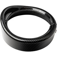 Strålkastartrim Med Visir 7" Gloss SLYFOX