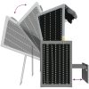 Strandkorg med dyna konstrotting och massivt trä antracit&svart vidaXL – miniatyr 8