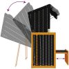 Strandkorg med dyna konstrottning massivt trä svart & antracit vidaXL – miniatyr 8