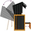 Strandkorg med tak konstrottning och massivt trä svart&antracit vidaXL – miniatyr 8