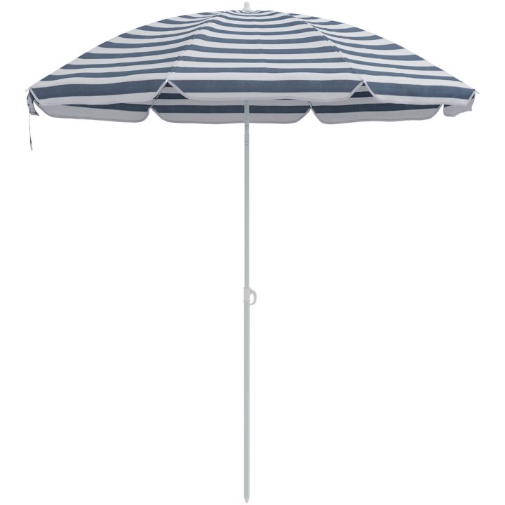 Strandparaply med Aluminiumstativ Blå & Vit vidaXL 300 cm – bild 2