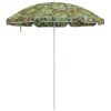 Strandparaply med aluminiumstolpe kamouflage vidaXL 300 cm – miniatyr 2