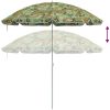 Strandparaply med aluminiumstolpe kamouflage vidaXL 300 cm – miniatyr 6