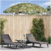 Strandparaply med aluminiumstolpe kamouflage vidaXL 300 cm – miniatyr 1