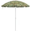Strandparaply med Metallstång Kamouflage 161x193 cm Polyester vidaXL Stor – miniatyr 4
